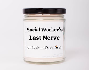 Social Worker's Last Nerve, Gift for Social Worker, Social Worker Appreciation Gift, Thank you Gift for Social Worker, Christmas Gift