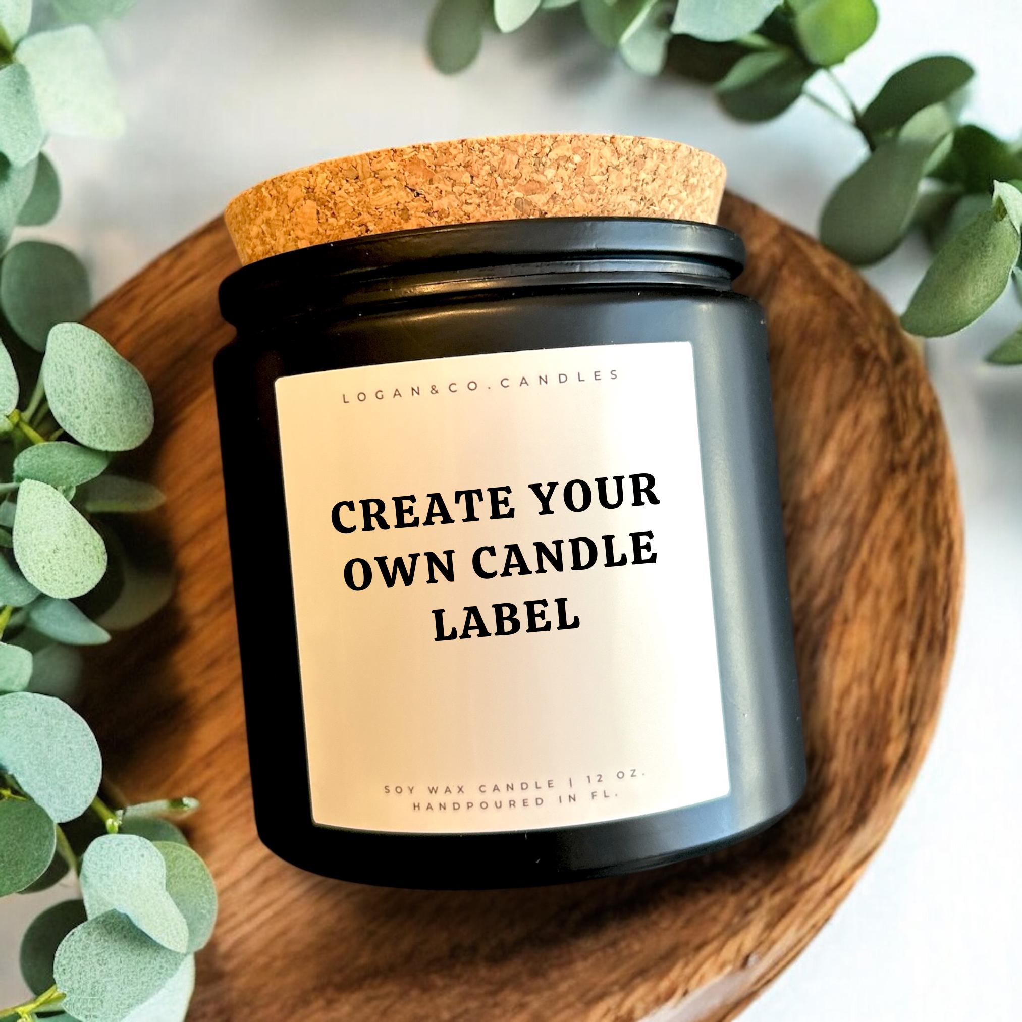 Personalized Candle, Custom Candle Label, Create Your Own Label ...