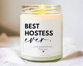 Best Hostess Ever, Soy Candle, Thank you gift for Hostess, Baby Shower Thank You Gift, Bridal Shower Hostess Gift, Hostess Gift, Shower Gift