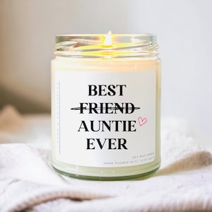 Best Friend Aunt Ever Gift, Soy Candle, Baby Announcement, Friend Pregnancy Announcement, Friend Pregnancy Announcement, New Auntie to be