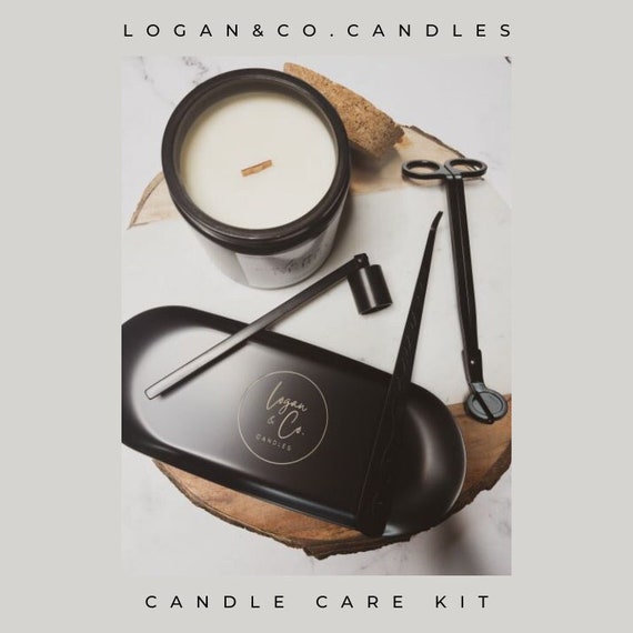 Black Candle Care Kit, Candle Tools, Complete Candle Care Kit