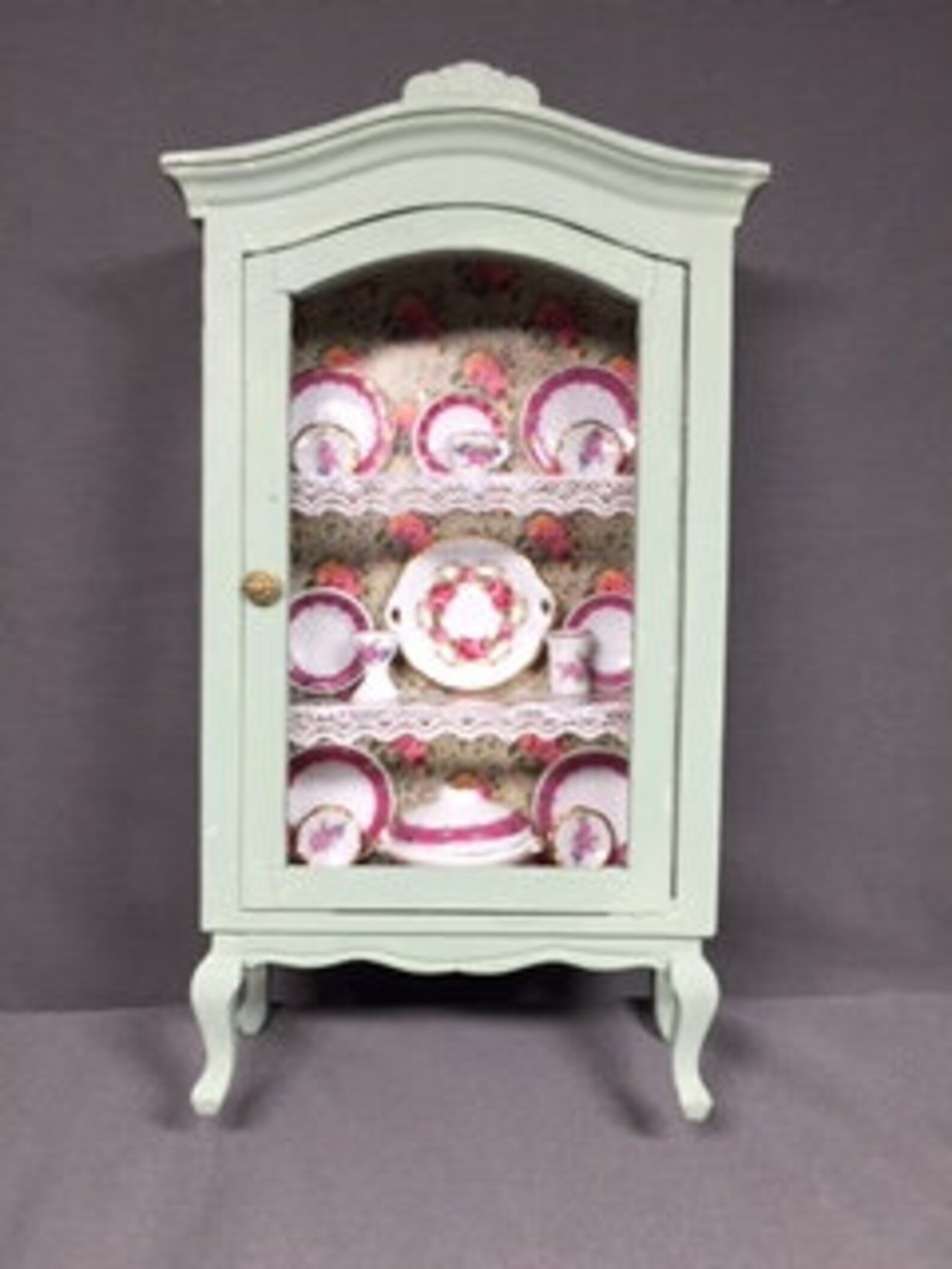 A wonderful dollhouse miniature 112 china in green Etsy