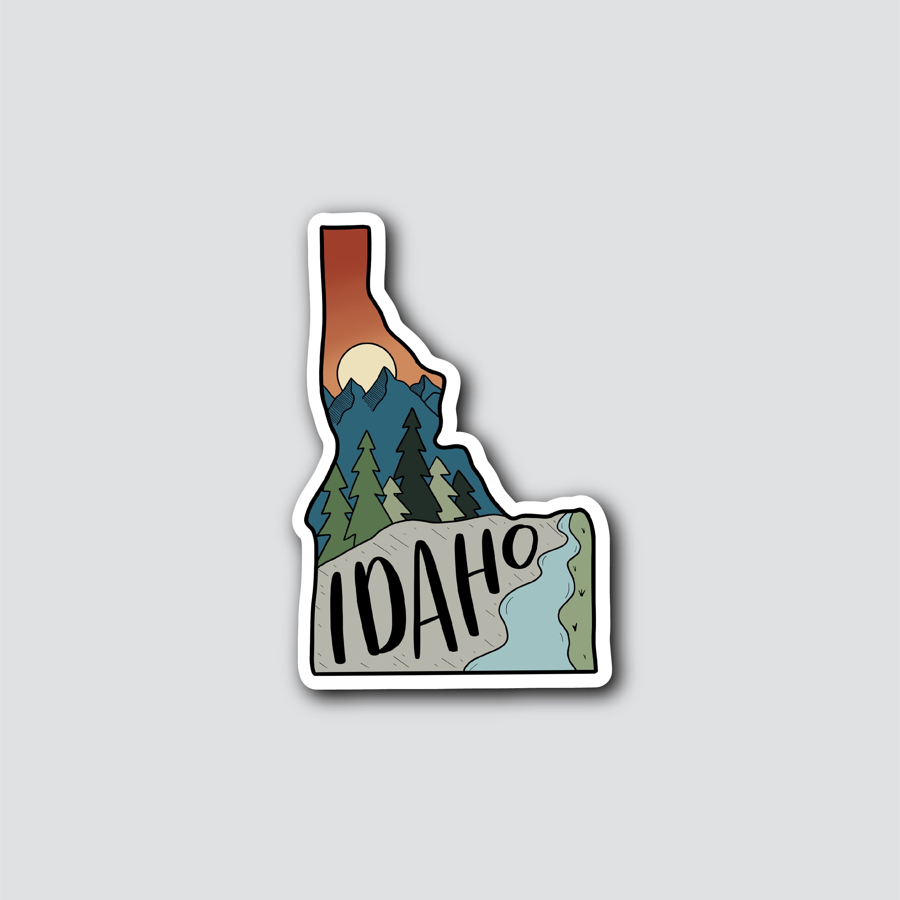 3 Idaho Vinyl Sticker State Stickers Waterproof Etsy