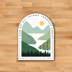 2023 LDS Youth Theme 3" Vinyl Stickers | I can do all things through Christ | Philippians 4:13