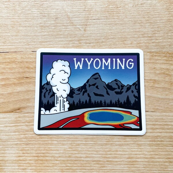 Wyoming Bumper Sticker Etsy