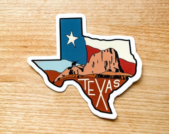 3" Texas Vinyl Sticker | State Stickers | Waterproof Weatherproof Decal | Outdoor Sticker | Water Bottle Sticker | Bumper Sticker