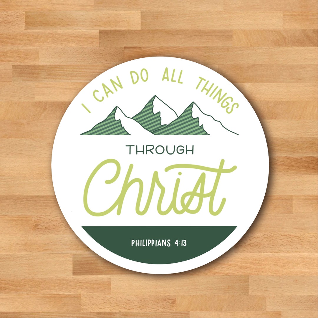 2023 LDS Youth Theme 3 Vinyl Stickers I Can Do All Etsy