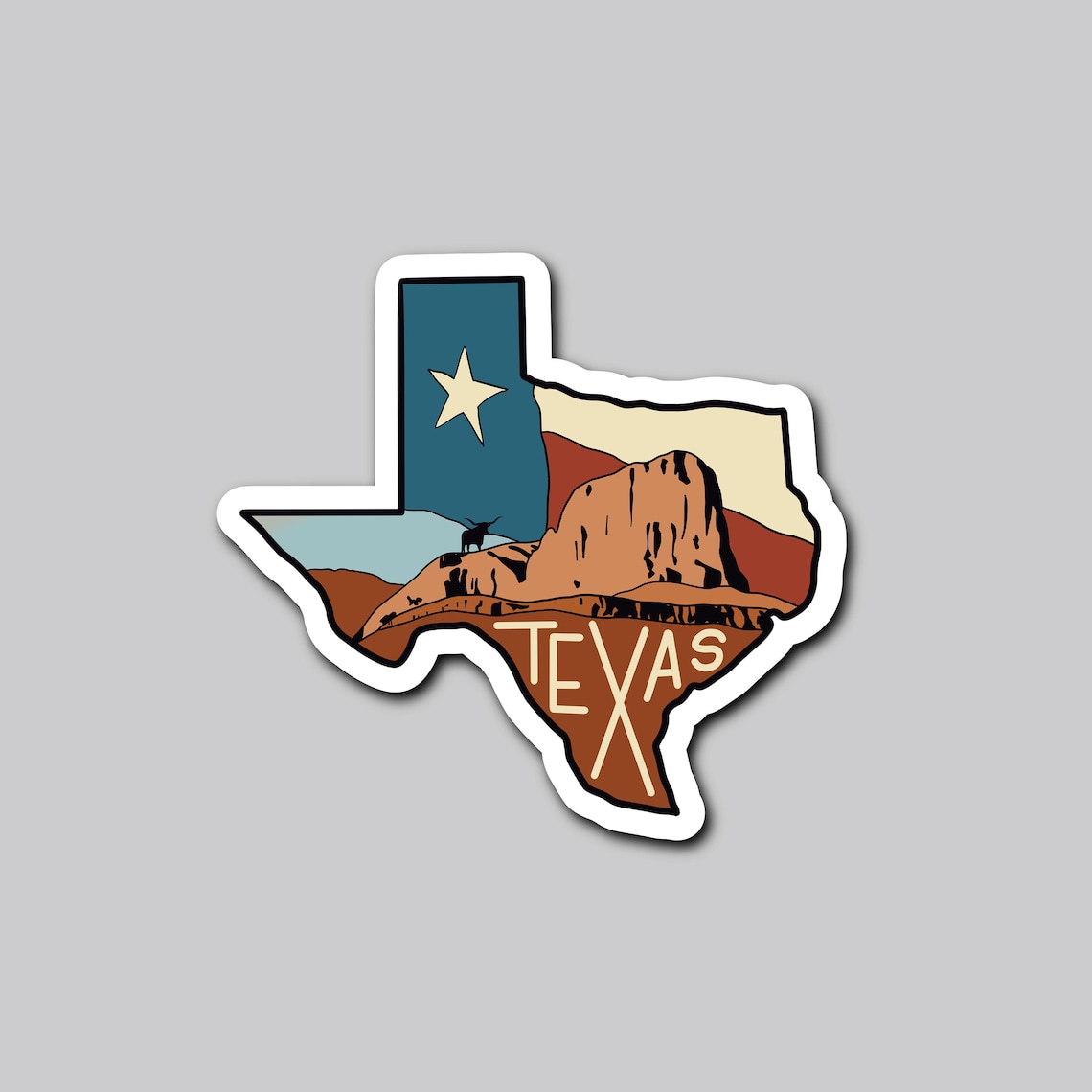 3 Texas Vinyl Sticker State Stickers Waterproof Etsy