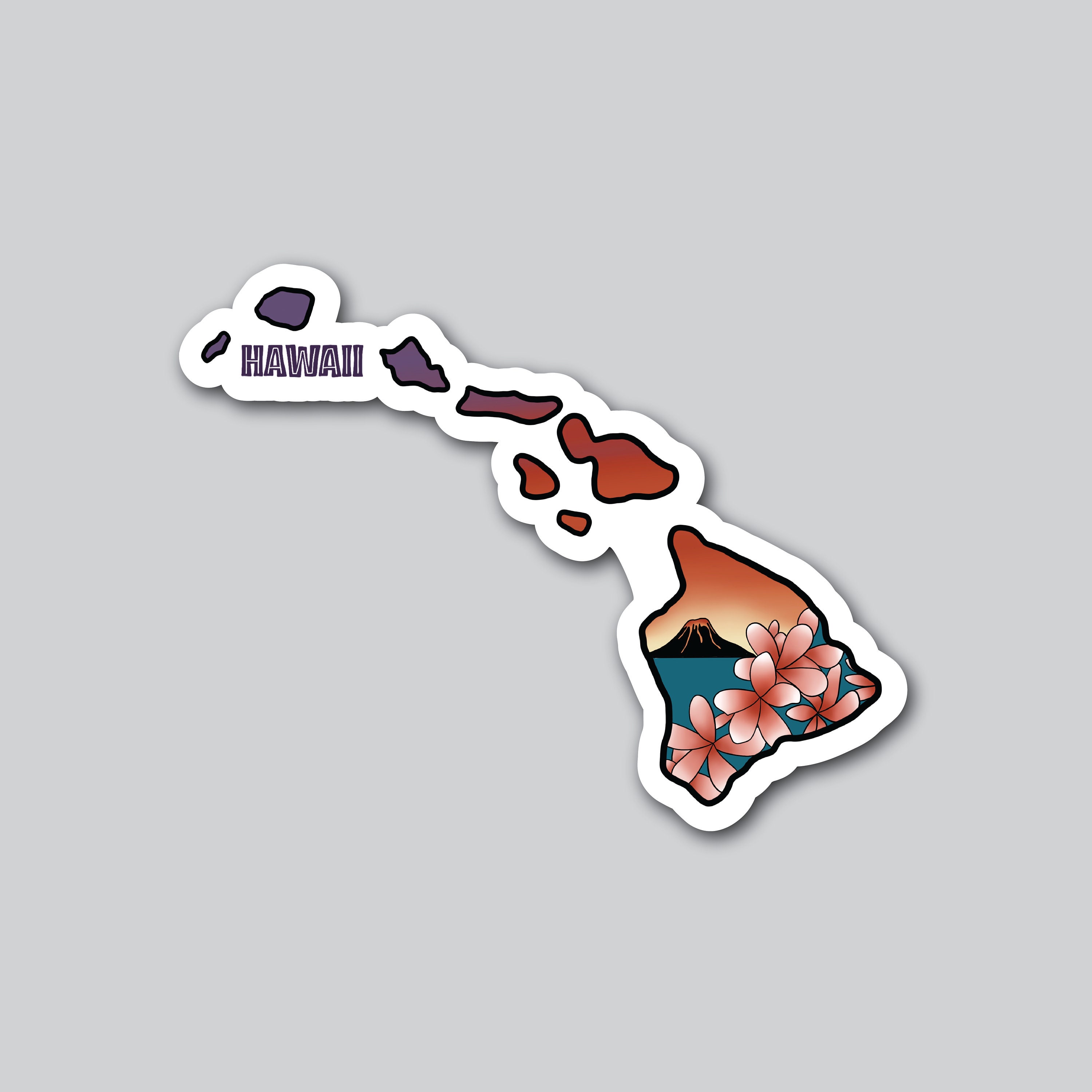 Hawaii Vinyl Sticker Etsy