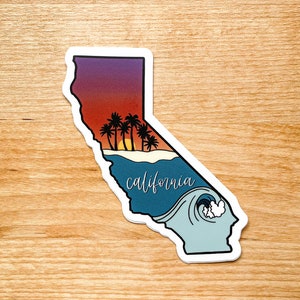 3" California Vinyl Sticker | State Stickers | Waterproof Weatherproof Decal | Outdoor Sticker | Water Bottle Sticker | Bumper Sticker
