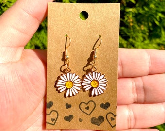 Daisy Dangle Earrings| Flower Earrings| Kawaii Earrings| Trendy Earrings| Daisies