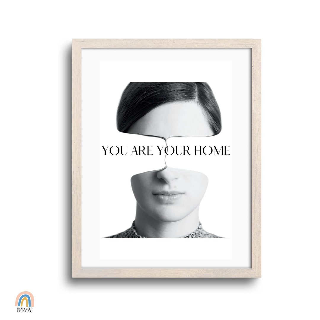 You Are Your Home Mod Printable Art Modern Mid Century - Etsy