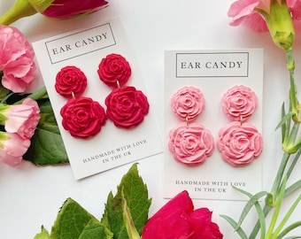 Polymer clay earrings / Valentine’s Day / gift for girlfriend / friend / I love you / cute present / love earrings / heart jewellery