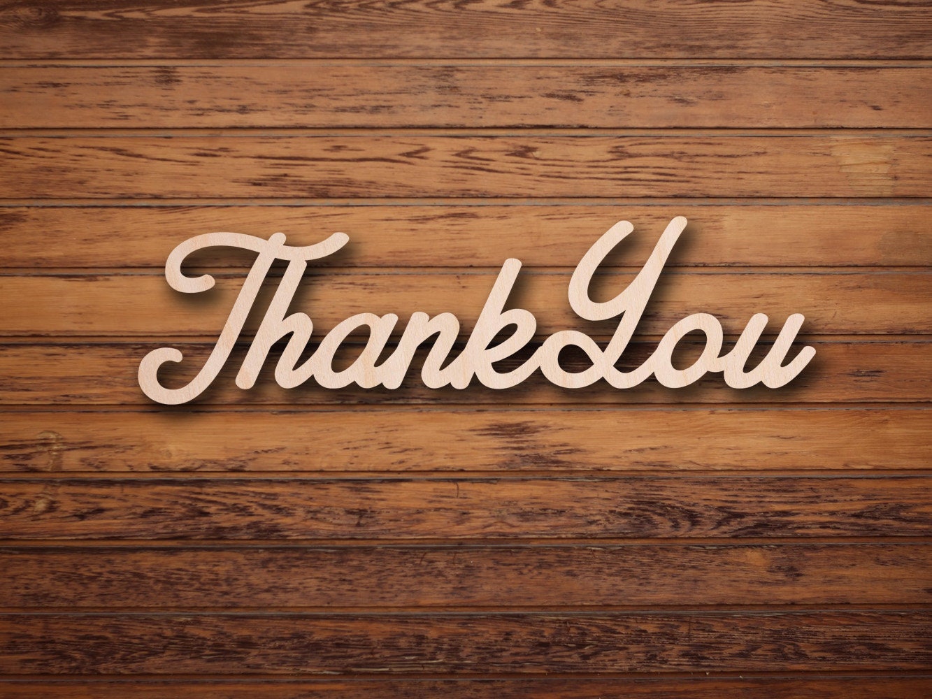 Thank You Wood Sign Laser Cut Unfinished Wood Cutout Shapes Etsy