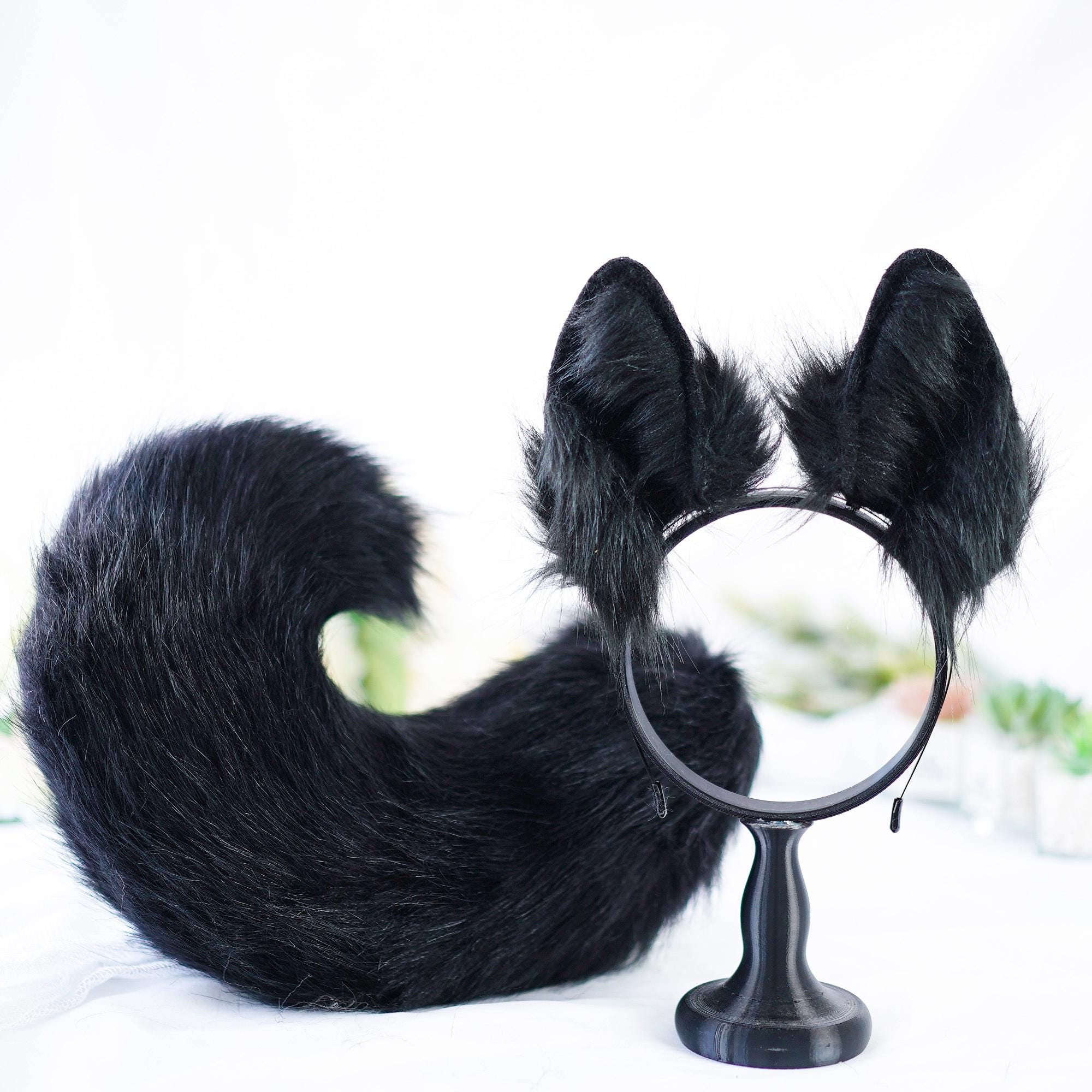 DESIGN Headband With Cat Ears With Faux Fur In Black - Foto 4