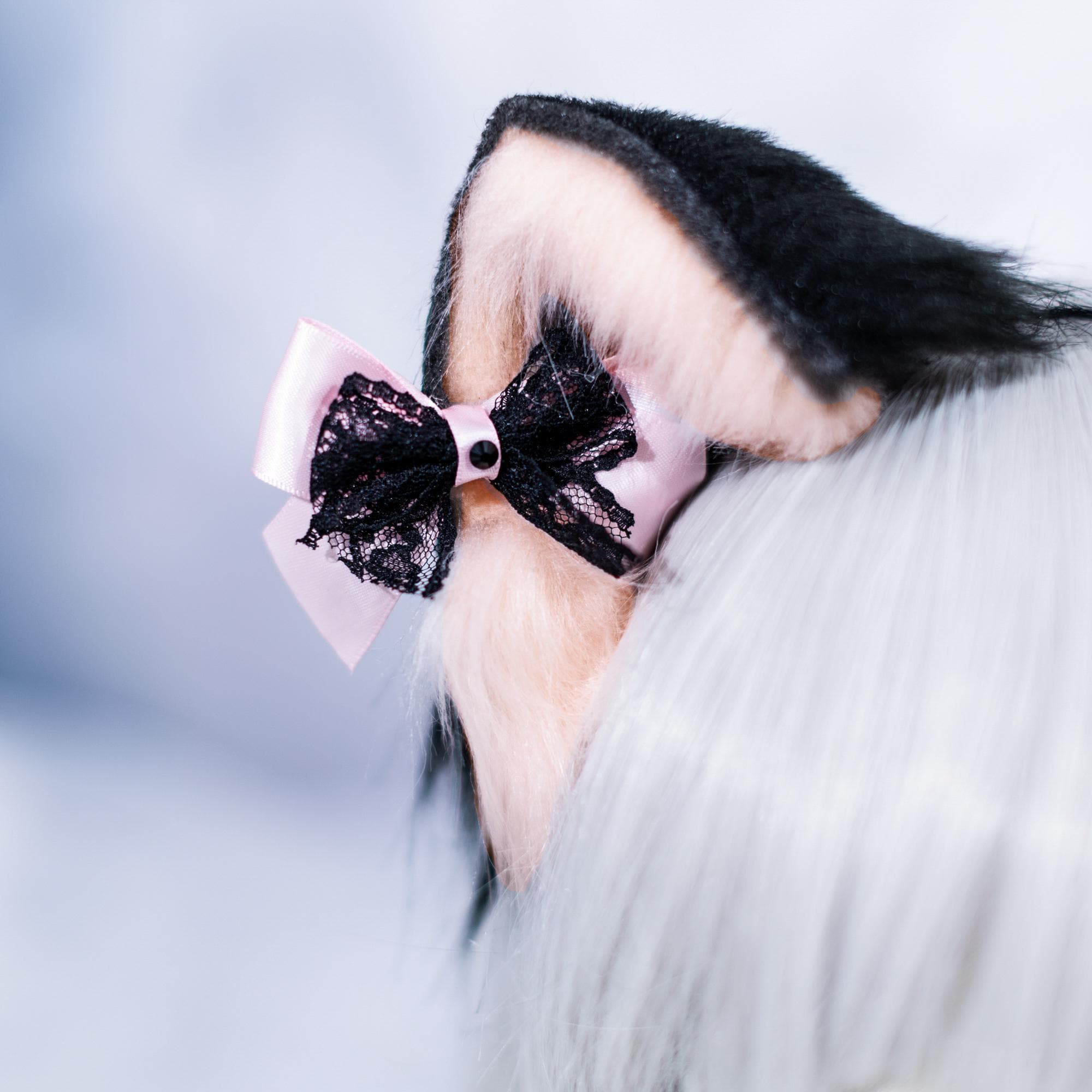 3 Cerchietti Con Orecchie Da Gatto In Pizzo – Accessorio Per Capelli Sexy E Carino Per Feste - 2