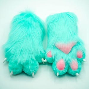 Fursuit Handpaws | Faux Fur Cosplay Gloves | Furry Fandom Accessories for Conventions & LARP