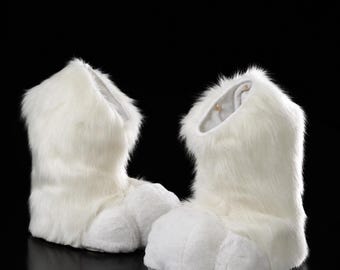 Digitigrade Fursuit Feetpaws 丨Cosplay paws丨Toony Faux Fur Paws 丨 Cosplay & Convention Comfort