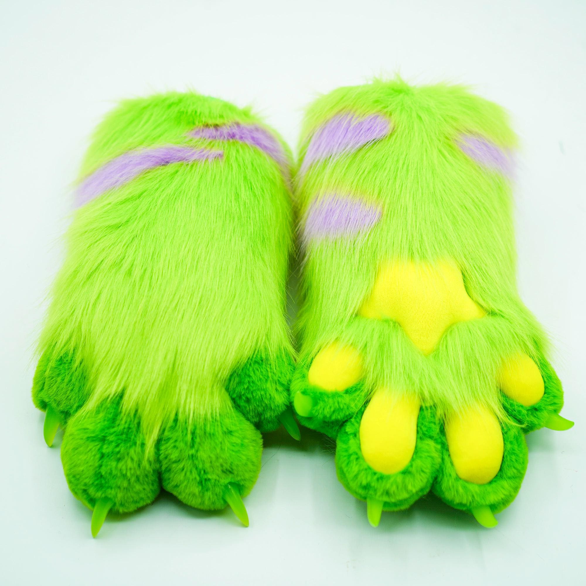 alien cat fursuit paws fox cat paws furry gloves with special meat pad,cosplay accessories for Halloween party meeting gather, gnarpy