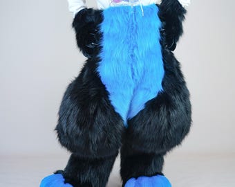 Realistische fursuitbroek - handgemaakte broek van imitatiebont voor Comic Con, Furry Conventions en Anthro-cosplay