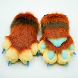 Soft Fursuit Puppy Paws, Furry Gloves Pair, Nails Play, Cosplay Glove, Cute Puppy Glover, Wolf Paws, Tiger Paws, Fox Paws Custom Gifts