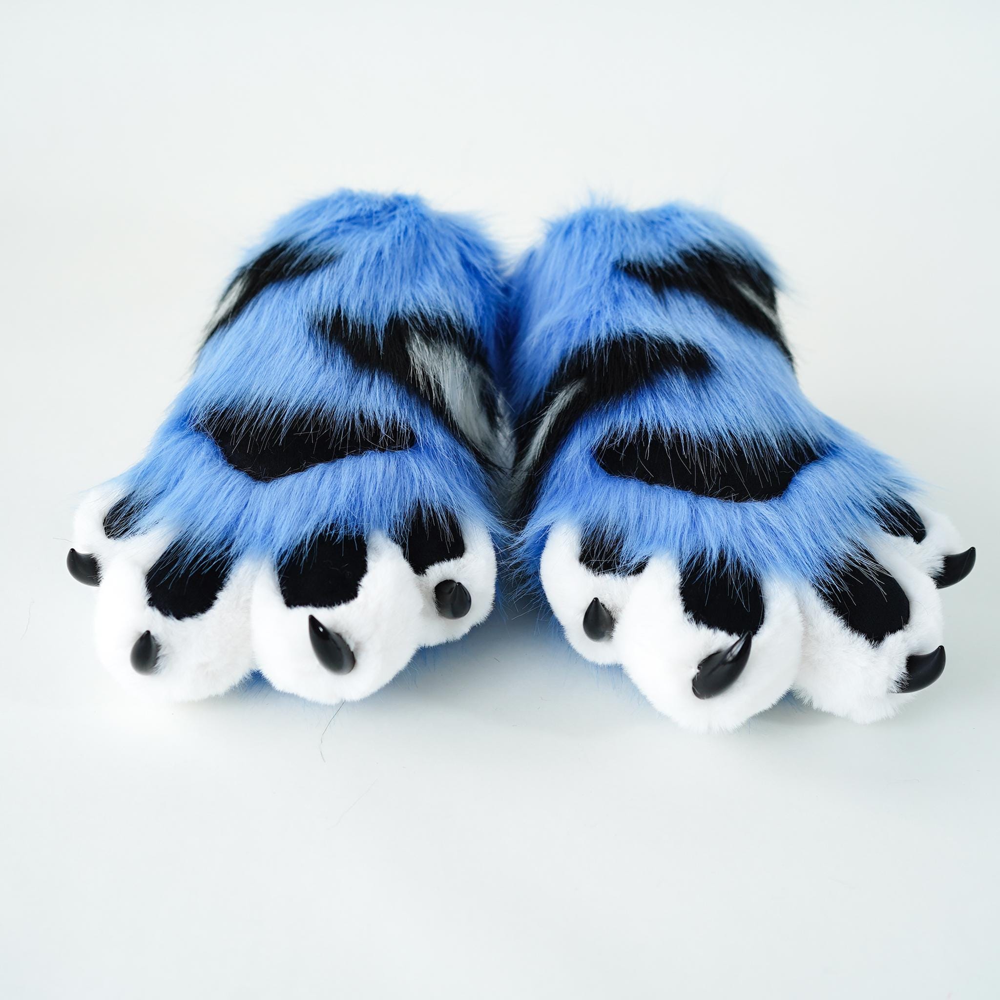 fursuit-tiger-hand-paws-furry-cosplay-gloves-blue-black-white-faux