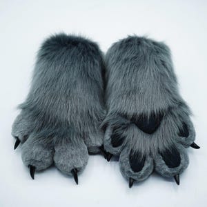 Fursuit Furry Paws aus Kunstpelz - Vorgefertigte Fursuit Paws für deinen Fursuit - Fursuit Partial - Furry Hand Puffy Paws