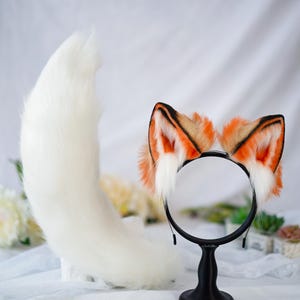 Camel Wolf Ears and Tail Set, Custom Furry Cosplay Set for Conventions and Christmas Halloween, Animal Costume Accessory, Pet Play