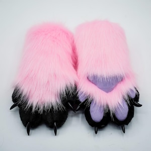 Fursuit Puppy Paws, Furry Gloves Custom Color, Hand Made Pair, Cat Cosplay Glove, Puppy Glover Wolf Paws, Tiger Paws, Fox Paws Custom, Gifts