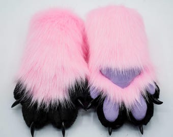 Fursuit Puppy Paws, Furry Gloves Custom Color, Hand Made Pair, Cat Cosplay Glove, Puppy Glover Wolf Paws, Tiger Paws, Fox Paws Custom, Gifts