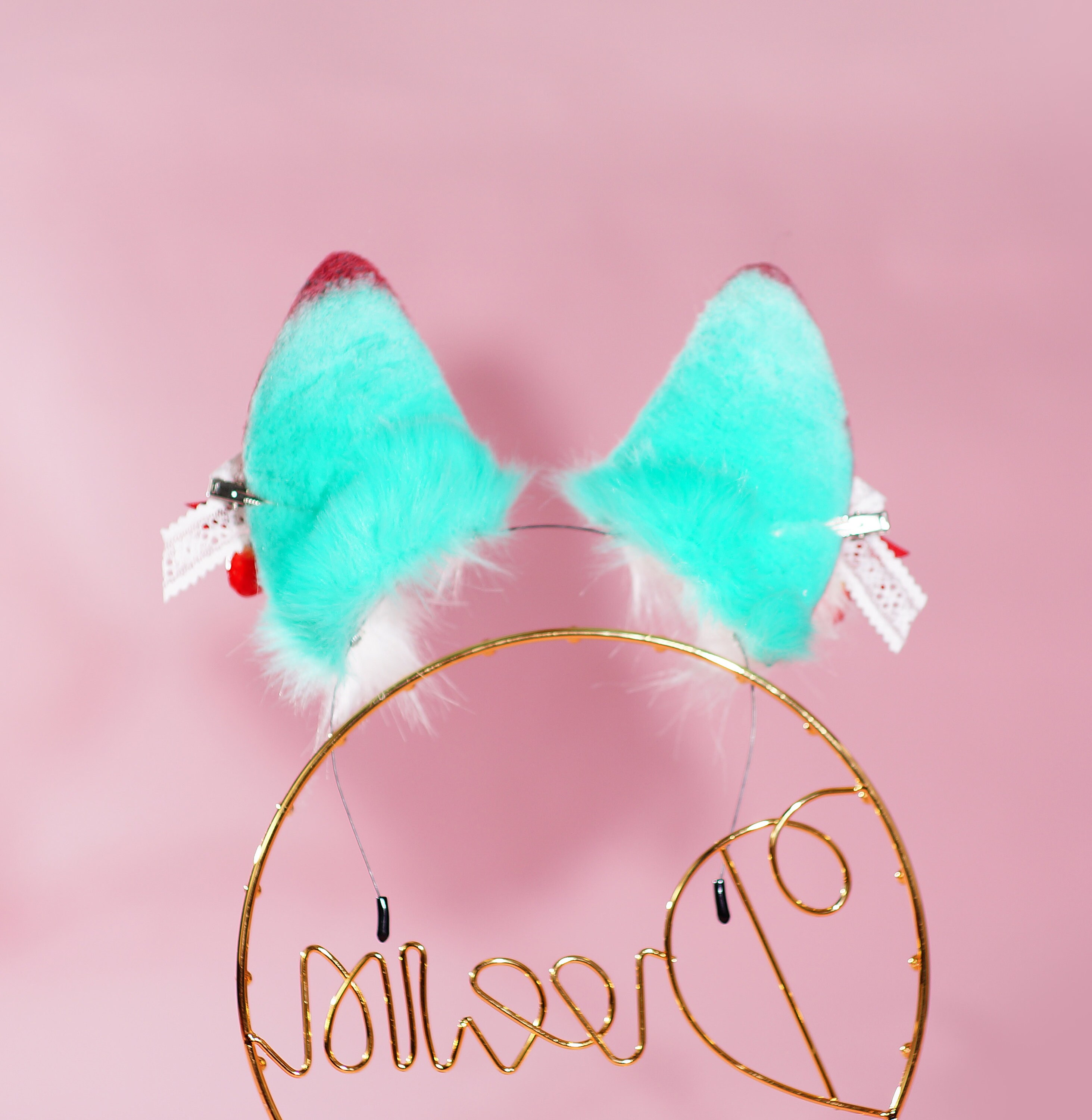 Strawberry Puppy Ears and Tail Set Headband Ears Faux Ears Etsy