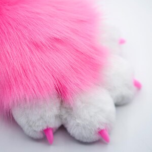 Guantes de piel sintética suave para cosplay / Guantes de piel sintética para furry fandom / Accesorios para disfraces de furry fandom para convenciones y LARP imagen 7