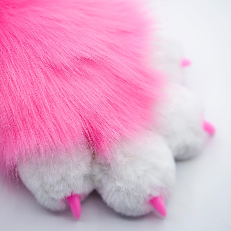 Guantes de piel sintética suave para cosplay / Guantes de piel sintética para furry fandom / Accesorios para disfraces de furry fandom para convenciones y LARP imagen 7