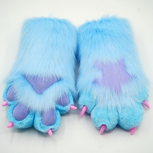 Cosplay Fursuit Paws - Handmade Faux Fur Character Hands for Comic Con, FurCon & Halloween Costumes
