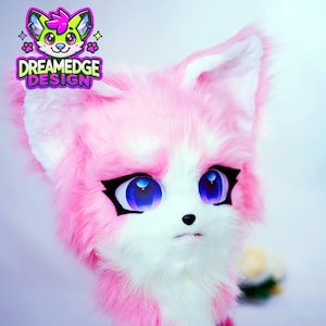 therian mask fursuit head, furry mask for fursuiter, gift for furryfandom girlfriend, halloween mask, realistic fursuit