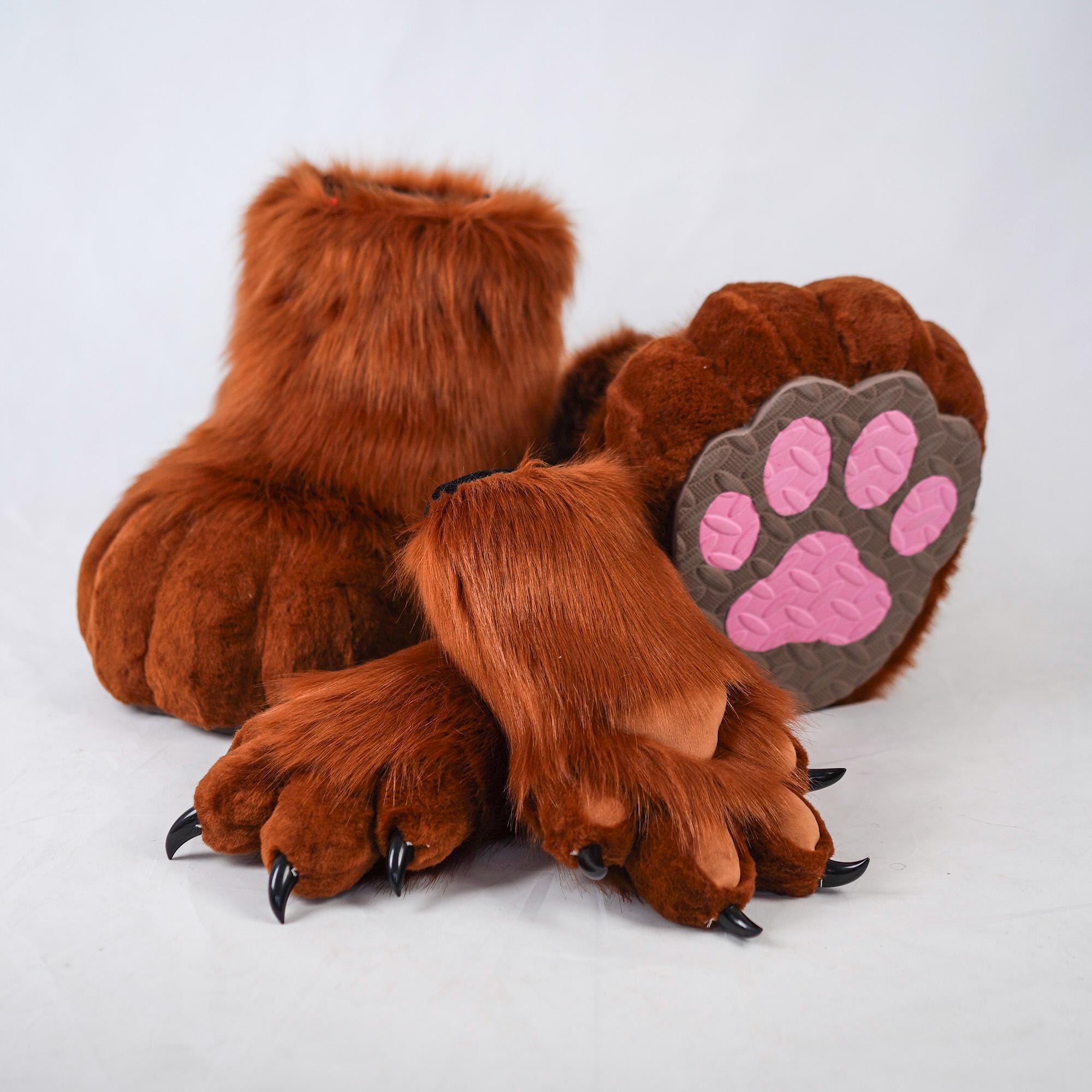 Fursuit Paws Set | Faux Fur Feetpaws & Handpaws | Furry Convention