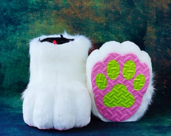 fursuit foot, feet paws, Halloween gift for kids, kemono toony kigurumi realistic , furry shoes paws, petplay furry shoes fox cat dog tiger