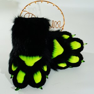 Black Green Paws, Furry Gift, Tiger Paws, Kemono Paws Custom, Pet Play ...