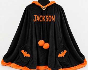 Custom Name Fursuit Cape, Personalized Furry Halloween Cape, Black Orange Costume Accessory for Fur Meets, Furry Conventions