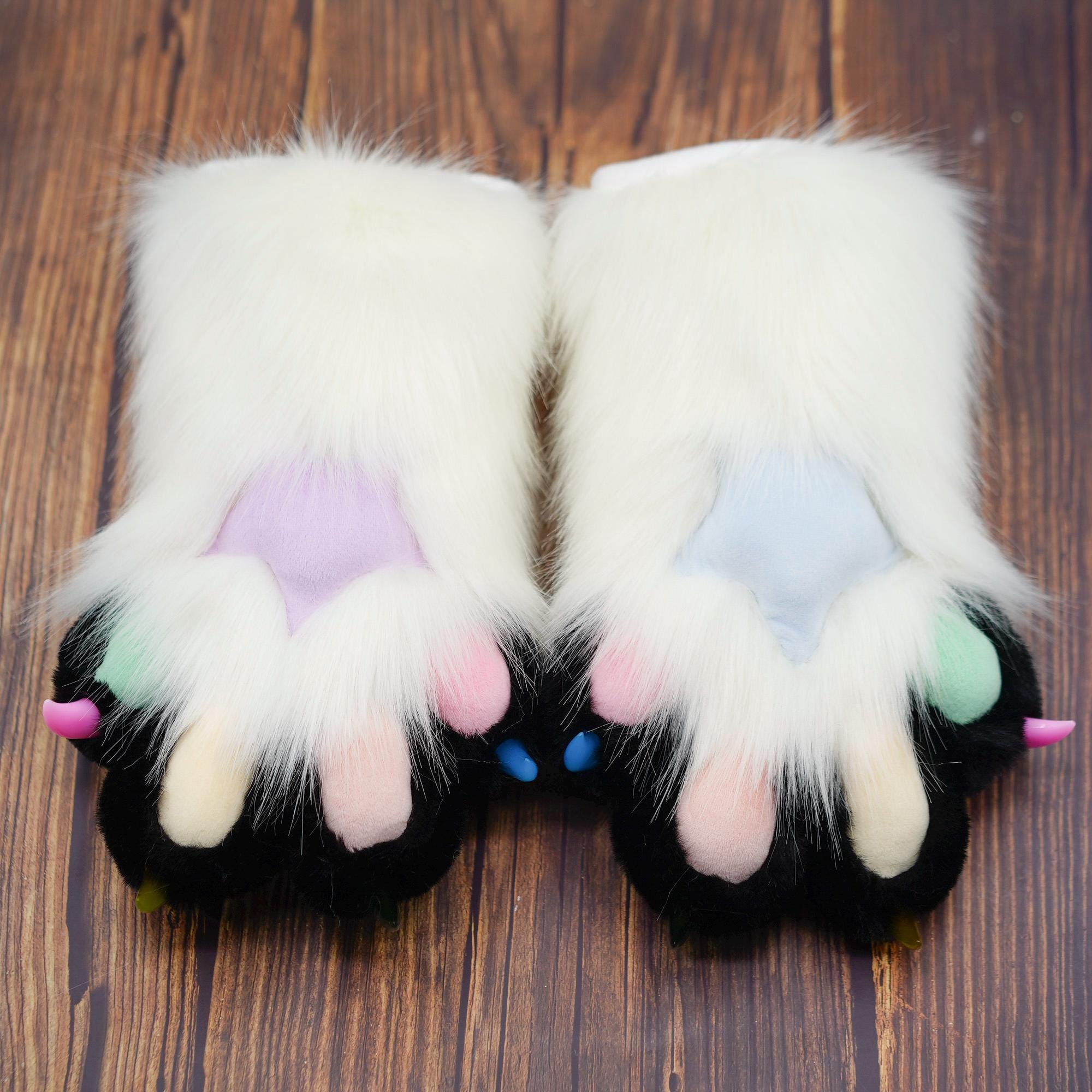 Benutzerdefinierte Kunstfell Pfoten | Pelzige Fandom Cosplay Handschuhe | Anthro Tier Zubehör