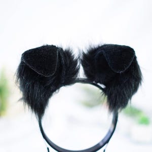 Black Cat Furry Ears Miscellaneous Disguises Female main image 1