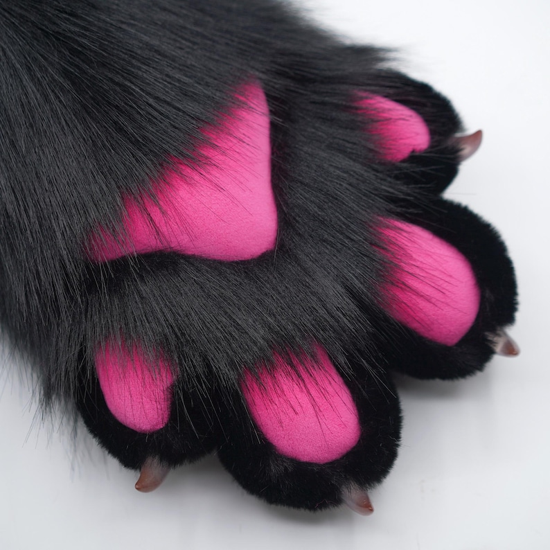 Furry Fandom Handpaws | LARP Animal Paw Gloves | Faux Fur Cosplay Accessories,Animal paws themed-party furry convention Gift for Furry Fans image 8
