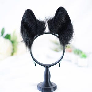 Black Cat Furry Ears Miscellaneous Disguises Female main image 0