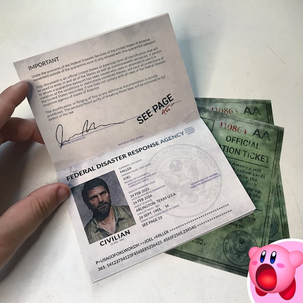 JOEL'S PASSPORT, The Last of Us Part 1 (Remake), high quality fanmade