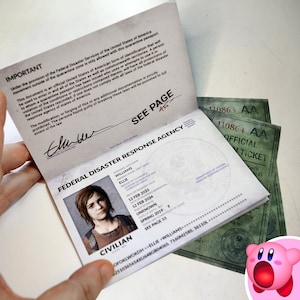ELLIE&#39;S PASSPORT, The Last of Us, high quality fanmade