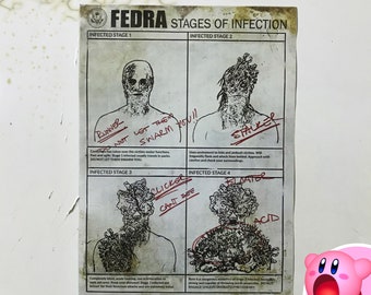 STAGES of INFECTION Cordyceps flyer, The Last of Us, high quality fanmade