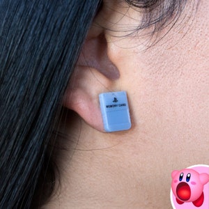 Playstation MEMORY CARD EARRINGS, nuevas new fanmade (Stainless steel)