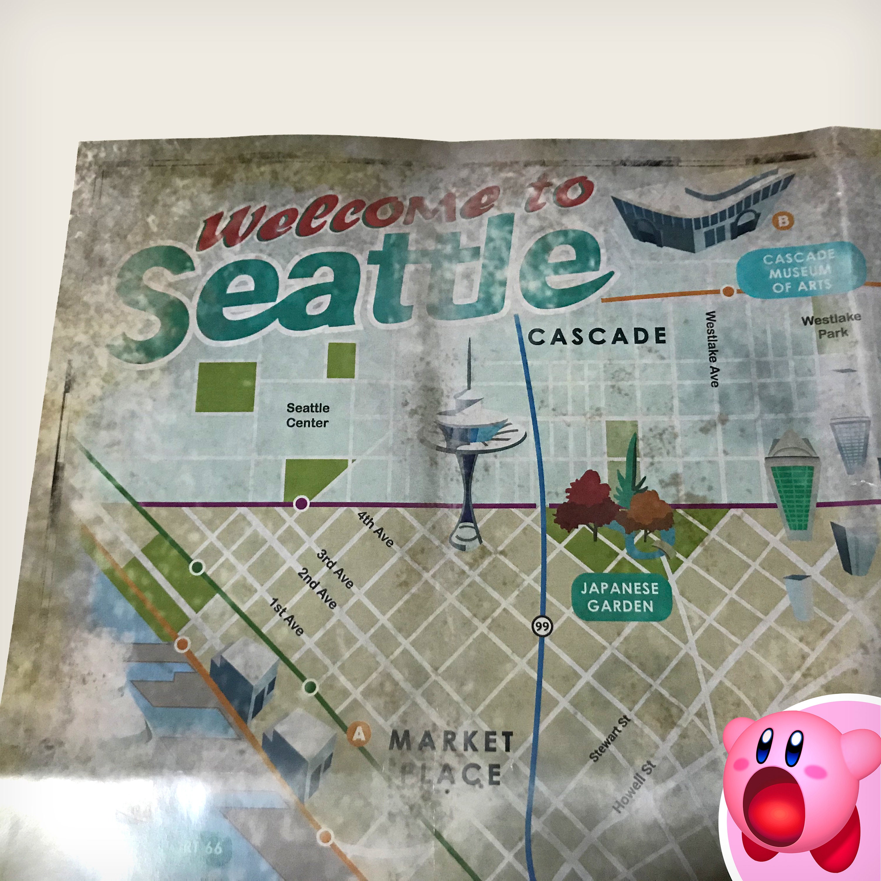 Ellie's SEATTLE MAP The Last Of Us Part II High Quality