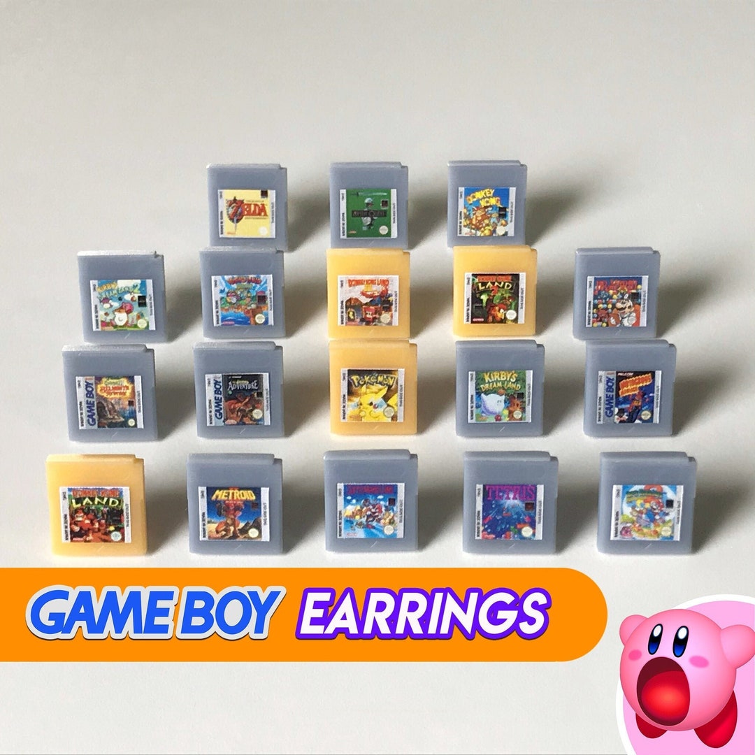 GAME BOY Cartridge EARRINGS, New New Fanmade stainless Steel Etsy