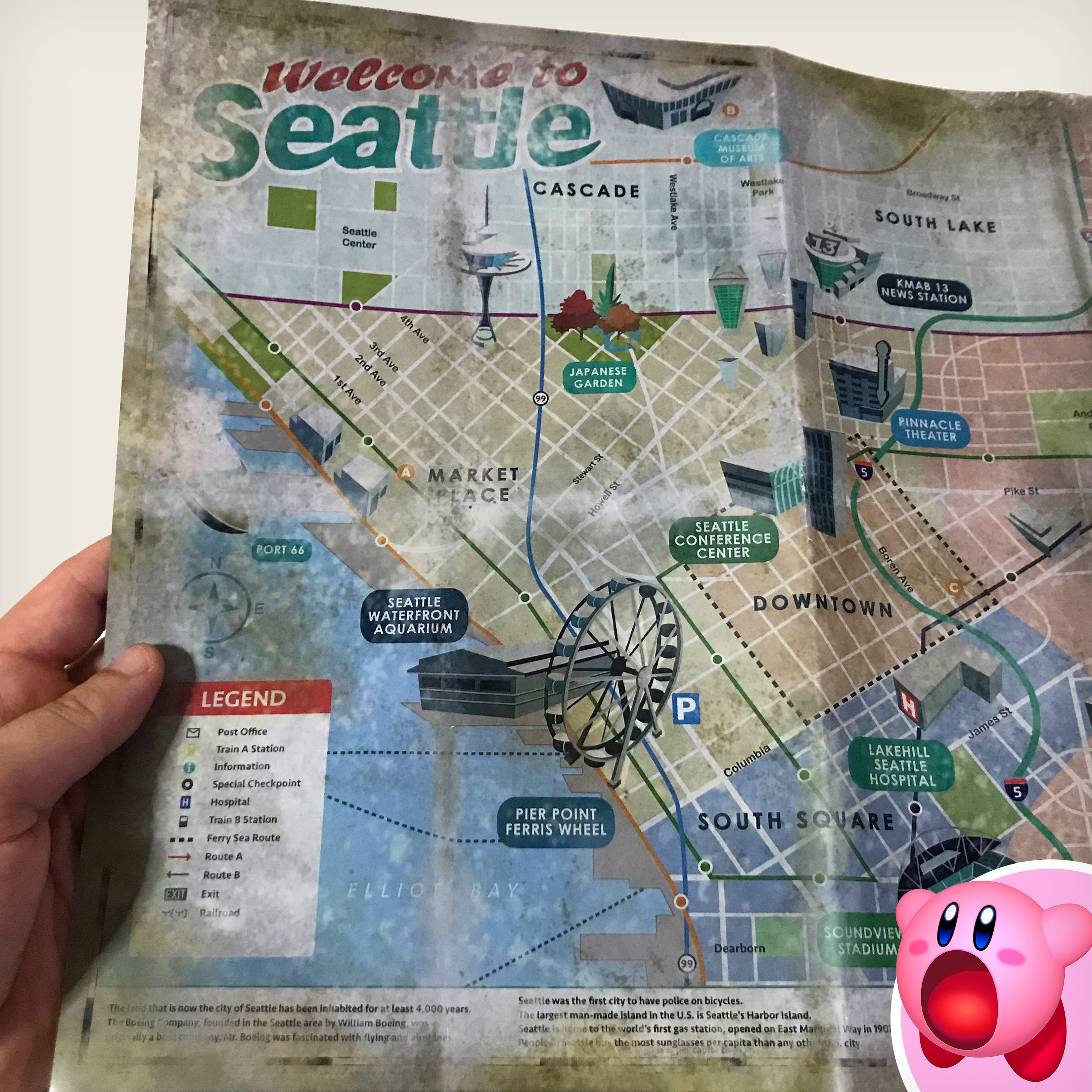 Ellie's SEATTLE MAP The Last Of Us Part II High Quality